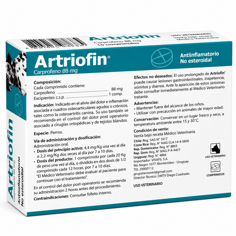 Artriofin | Caja de 10 Comprimidos - Imagen 2
