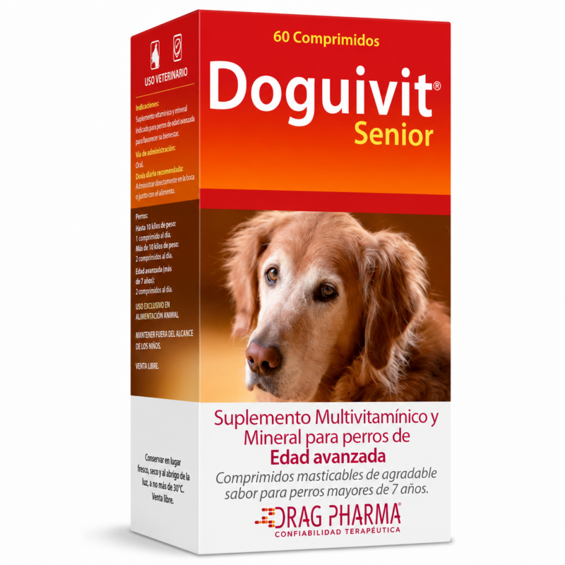 Doguivit Senior | Suplemento Vitamínico | 60 Comprimidos Masticables